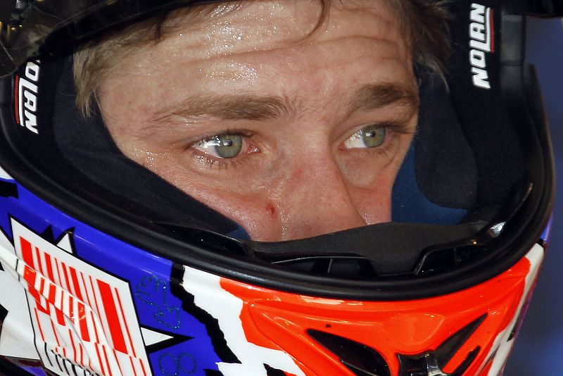 Estos ojos, los de Casey Stoner, parecen estar mirando ya la próxima temporada.