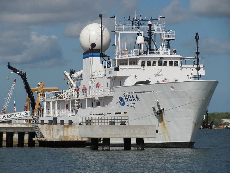 El buque 'Okeanos Explorer' desde el que se ha llevado a cabo la expedición