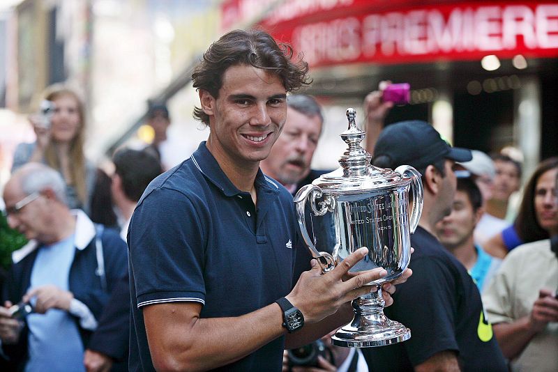 Nadal, toda una leyenda del deporte a sus 24 años, en Times Square