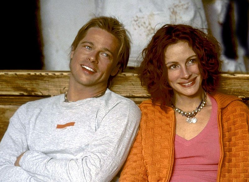 Brad Pitt y Julia Roberts en una escena de 'The Mexican' (2001)