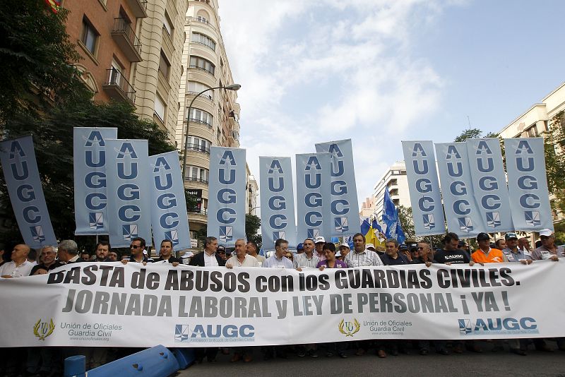 MANIFESTACIÓN CONVOCADA POR LAS ASOCIACIONES DE GUARDIAS CIVILES