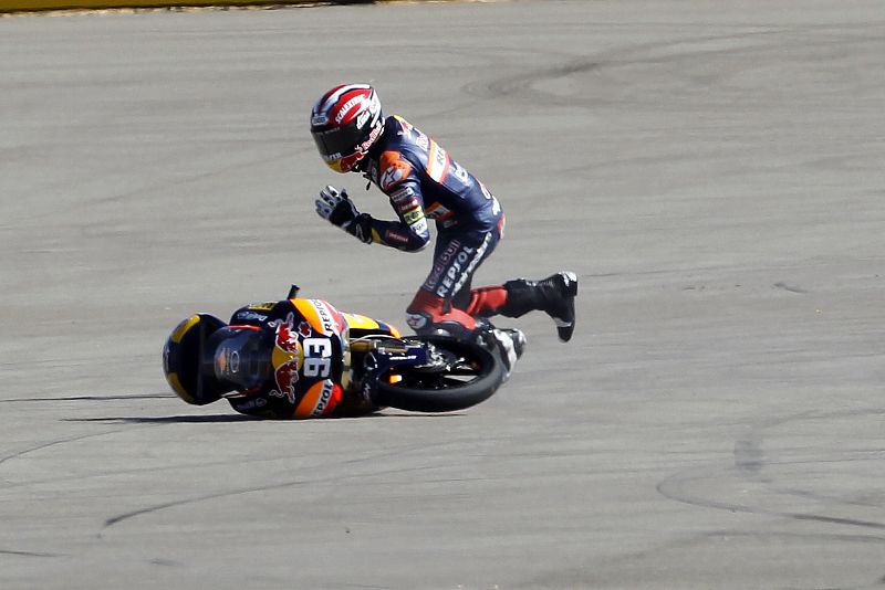 El piloto de Cervera trató de volver a la pista.