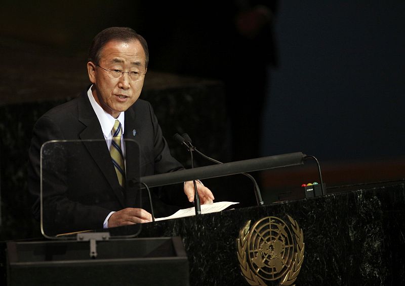 El secretario general de la ONU, Ban ki-Moon, inaugura la cumbre sobre los Objetivos del Milenio