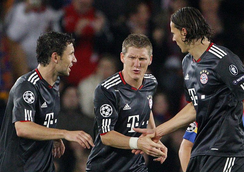 Schweinsteiger fue el autor del empate del Bayern en Basilea.