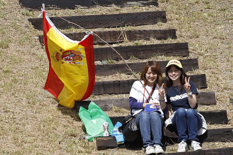 También se han podido ver banderas de España.