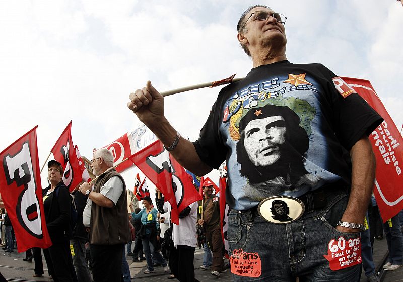 Protestas en Niza por la reforma de las pensiones en Francia