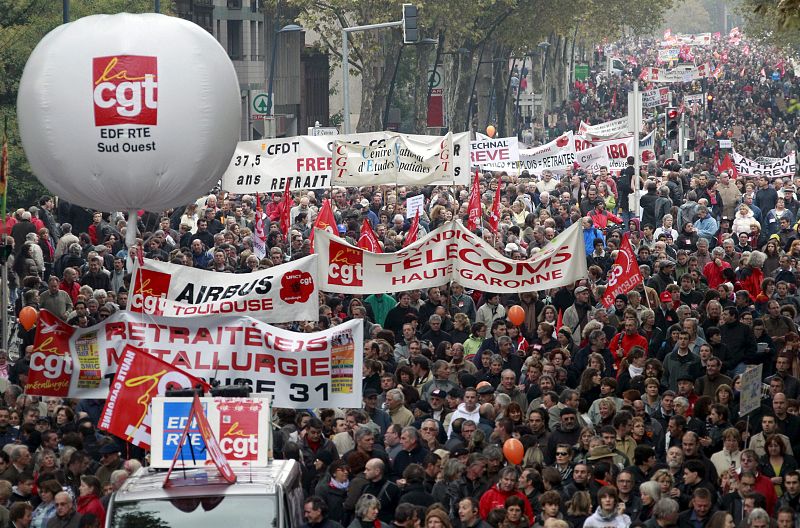 FRANCIA VIVE HOY OTRO DÍA DE PROTESTAS CONTRA LA REFORMA DE LAS PENSIONES