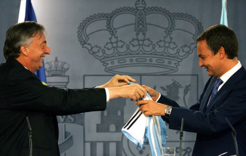 Kichner durante una visita que realizó a España en junio de 2006