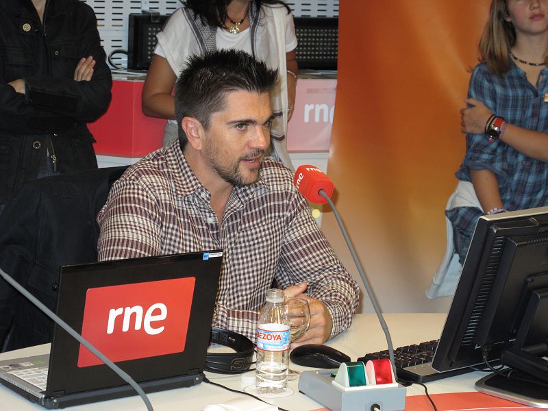 Juanes, durante el encuentro con fans en RTVE.es