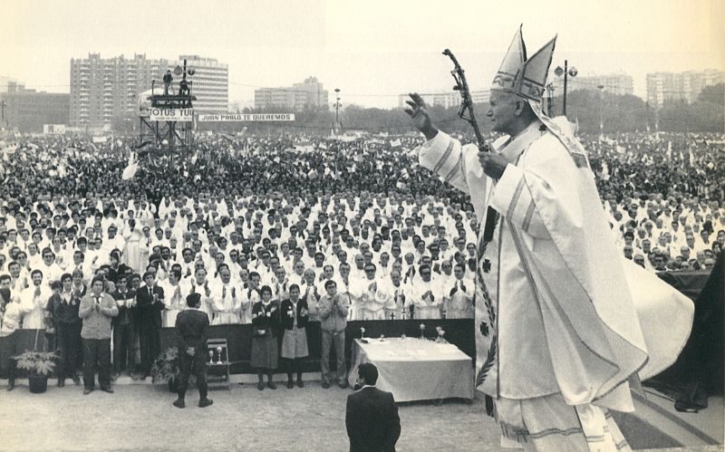 El Papa Juan Pablo II visita Sevilla en 1982