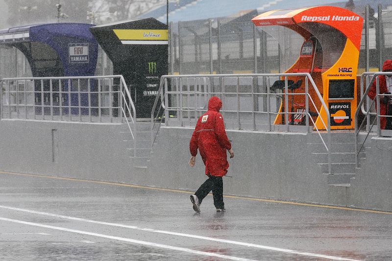 La pista del circuito portugués estaba impracticable para los entrenamientos