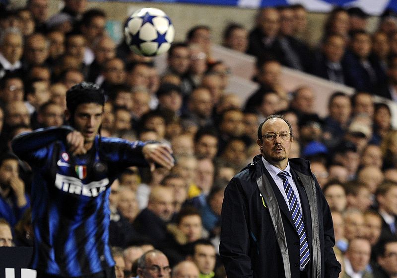 Rafa Benítez, durante el partido ante el Tottenham.