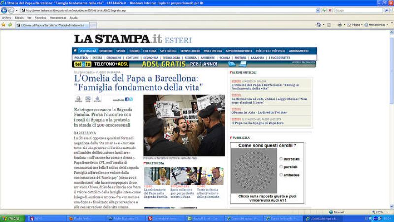  El viaje del Papa en la portada de La Stampa