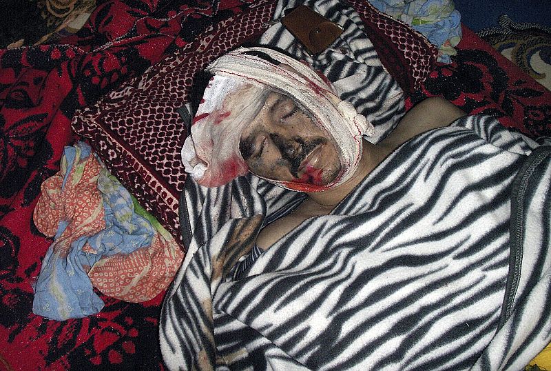 En el asalto también han muerto saharauis. Esta es la foto del cadáver del saharaui Babi Mahmoud Gargar, de 26 años