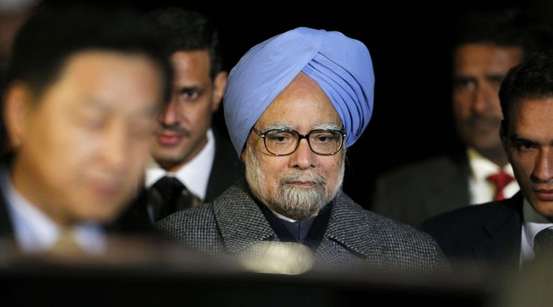 El primer ministro indio, Manmohan Singh, llega al aeropuerto de Incheon para asistir a la Cumbre del G20