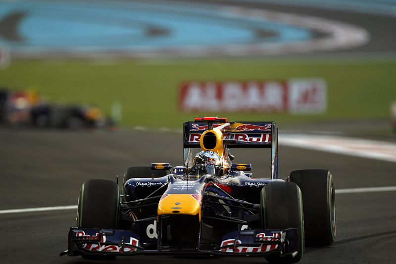 Vettel drives during the Abu Dhabi F1 Grand Prix at Yas Marina circuit in Abu Dhabi