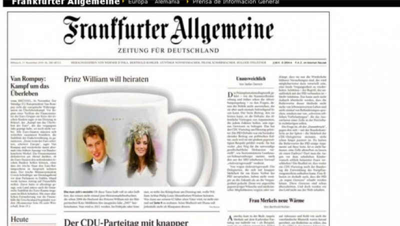 En Alemania la boda también ha sido noticia