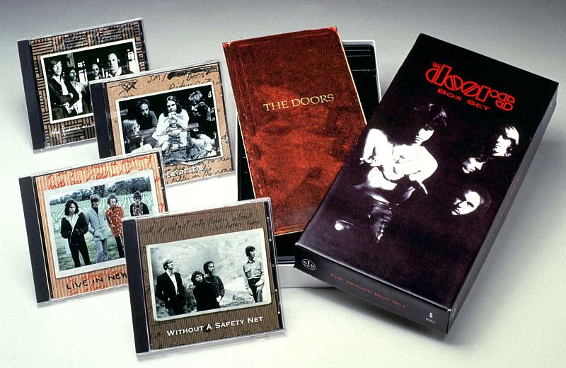 UNDATED PUBLICITY PHOTO - The new boxed set of music by the group "The Doors" is shown in this undat..