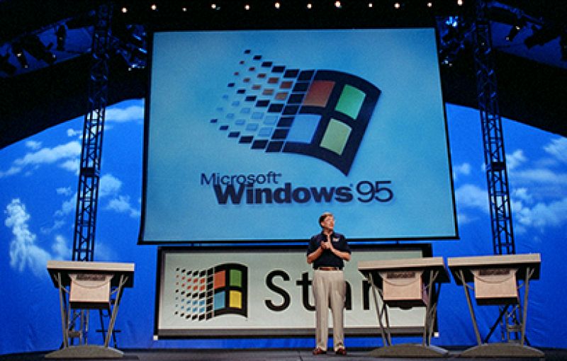 1995 - Windows NT quedó eclipsado con el lanzamiento de Windows 95.