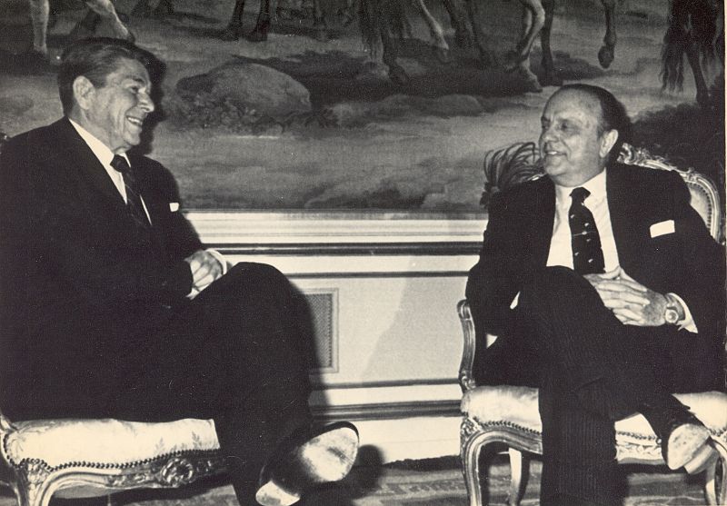 Fraga y Ronald Reagan