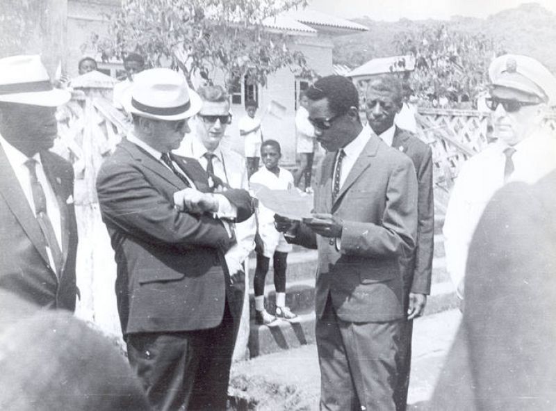 Viaje de Fraga a Guinea en 1964  