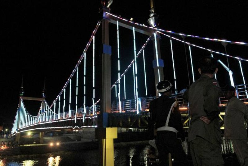 Este es el puente donde se ha producido la mortal estampida. 