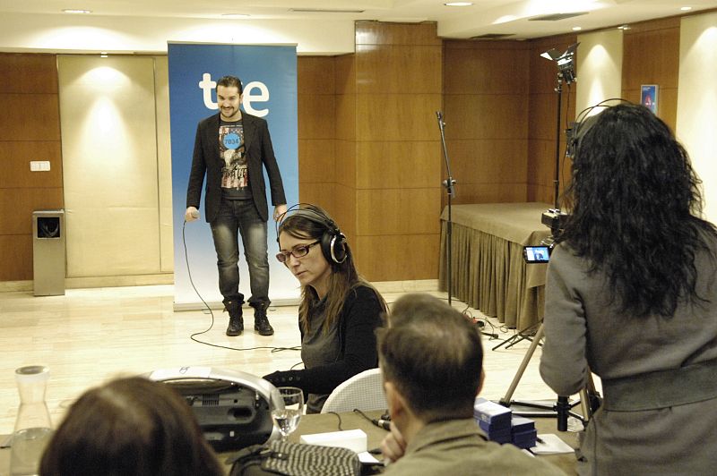 David Velardo, corista de Daniel Diges en Eurovisión 2010, también ha probado suerte en el casting