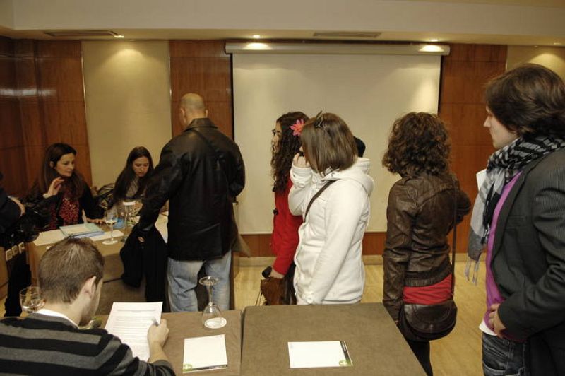  Los candidatos, a su llegada al casting
