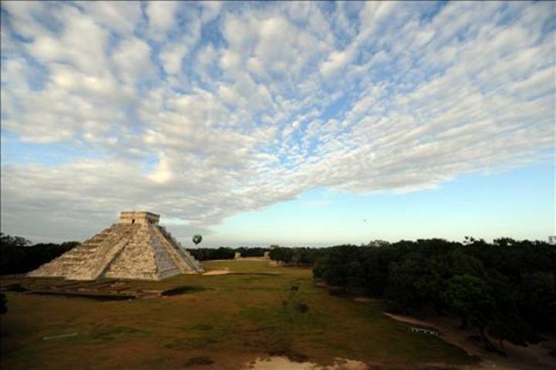 Un mensaje en la pirámide Chichen Itzá antes de comenzar la COP16