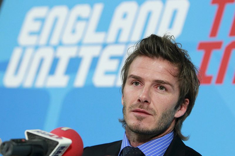 RUEDA DE PRENSA DE DAVID BECKHAM PARA PROMOCIONAR LA CANDIDATURA DE INGLATERRA AL MUNDIAL 2018