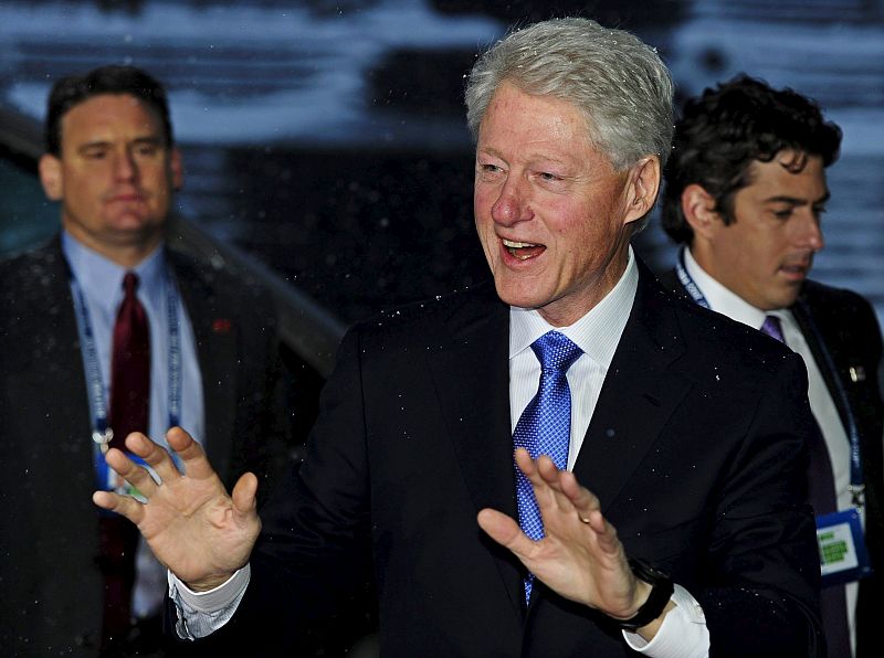 El ex presidente de los EE.UU. Bill Clinton, presidente de honor de la candidatura al Mundial 2022