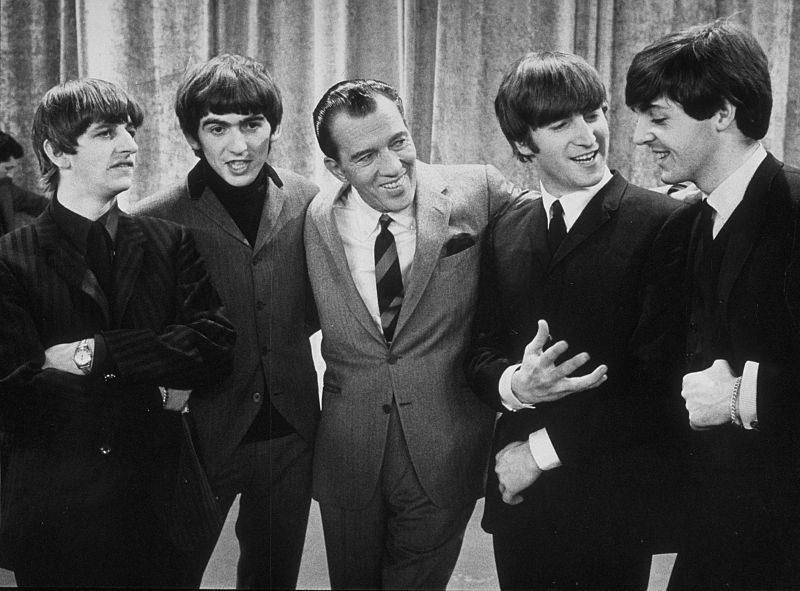 Los Beatles en el programa de Ed Sullivan, en una aparición que les consagró como estrellas en EE.UU.