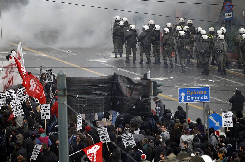 Octava jornada de huelga en Grecia