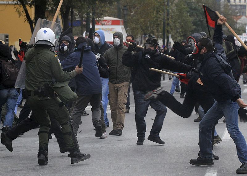 Octava jornada de huelga general en Grecia