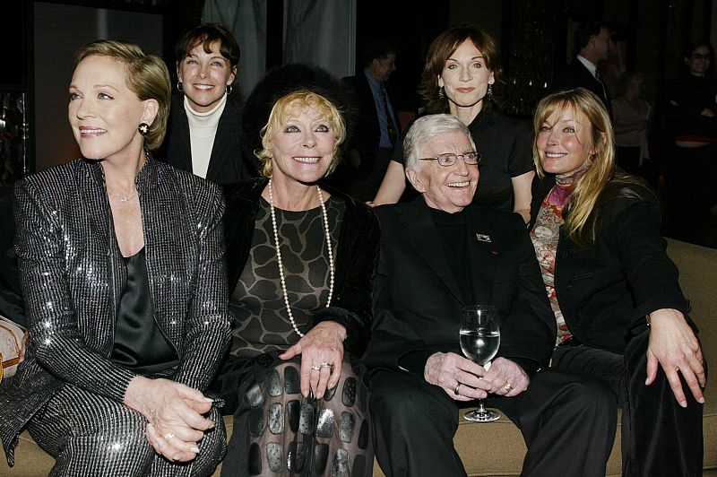 DIRECTOR BLAKE EDWARDS WITH HIS LEADING LADIES FROM HIS FILMS.