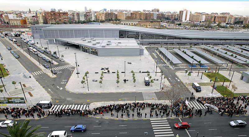 PROTESTAS DURANTE LA INAUGURACIÓN DEL AVE MADRID-VALENCIA