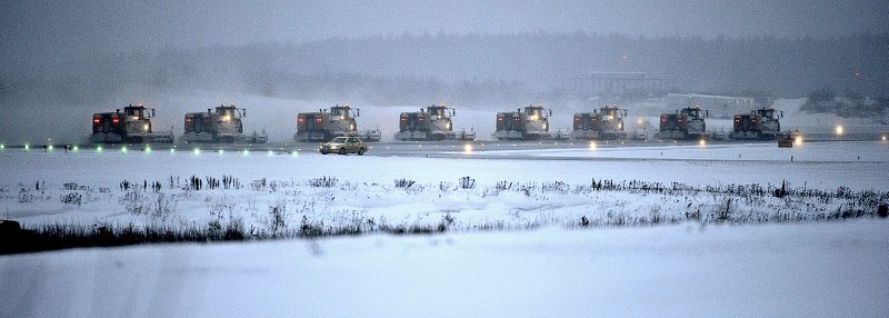 NIEVE EN EL AEROPUERTO DE ARLANDA