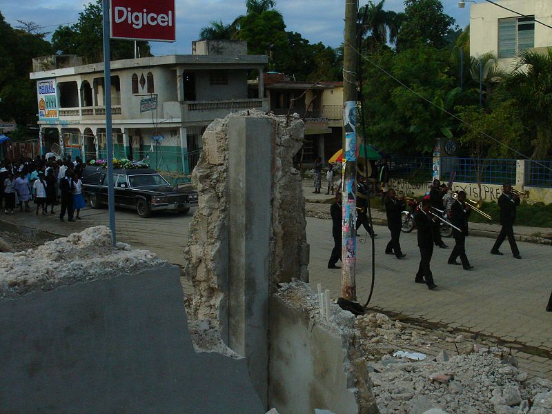 Entierro en Leogane