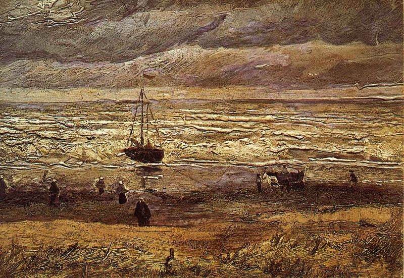 "View of the Sea at Scheveningen", de Van Gogh