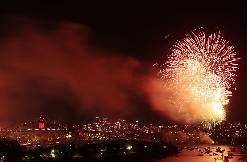 Pero Sidney tuvo un gran espectáculo pirotécnico tres horas antes de llegar al 2011