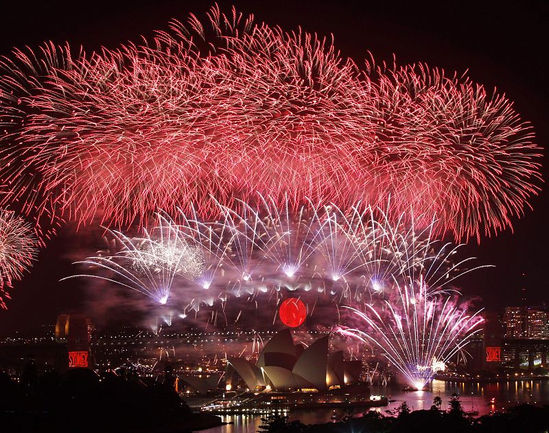Australia ha recibido de forma espectacular el nuevo año.
