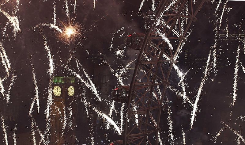 Los niños también han celebrado la Nochevieja en Beirut