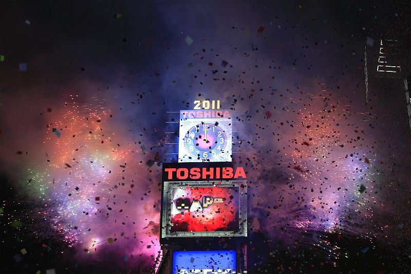 Times Square, en Nueva York, le ha dado la bienvenida al 2011