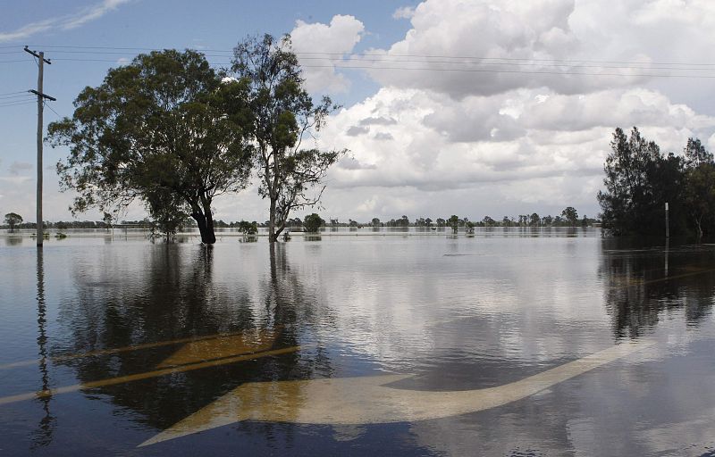 Las calles y carreteras parecen haber desaparecido bajo las aguas