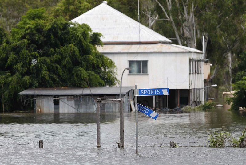 Una de las casas más afectadas por las lluvias