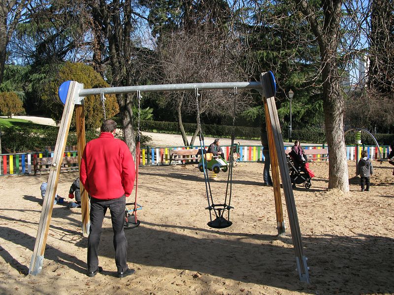 Ningún fumador en el parque de la Fuente del Berro, en Madrid