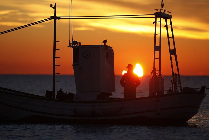 Desde el mar malagueño se ha podido ver un amanecer así de espectacular