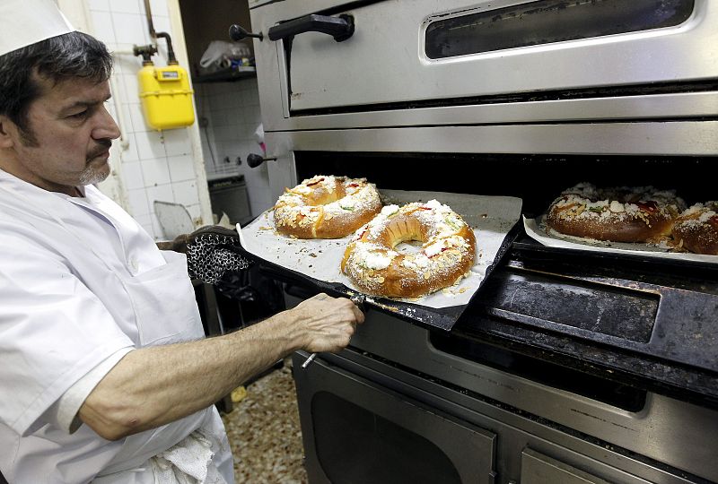 Los roscones de Reyes preparados