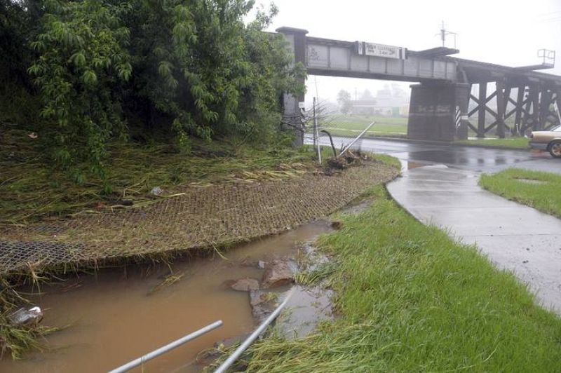 Vista general de los daños en la ciudad de Toowoomba en Australia