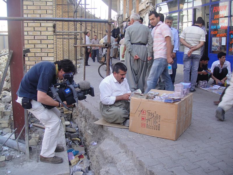 Rodaje en Erbil, capital del Kurdistán iraquí